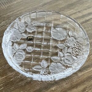 NAPOLI Frosted Crystal
Clear Studios Japan‎ Round Floral Serving Platter 12"
